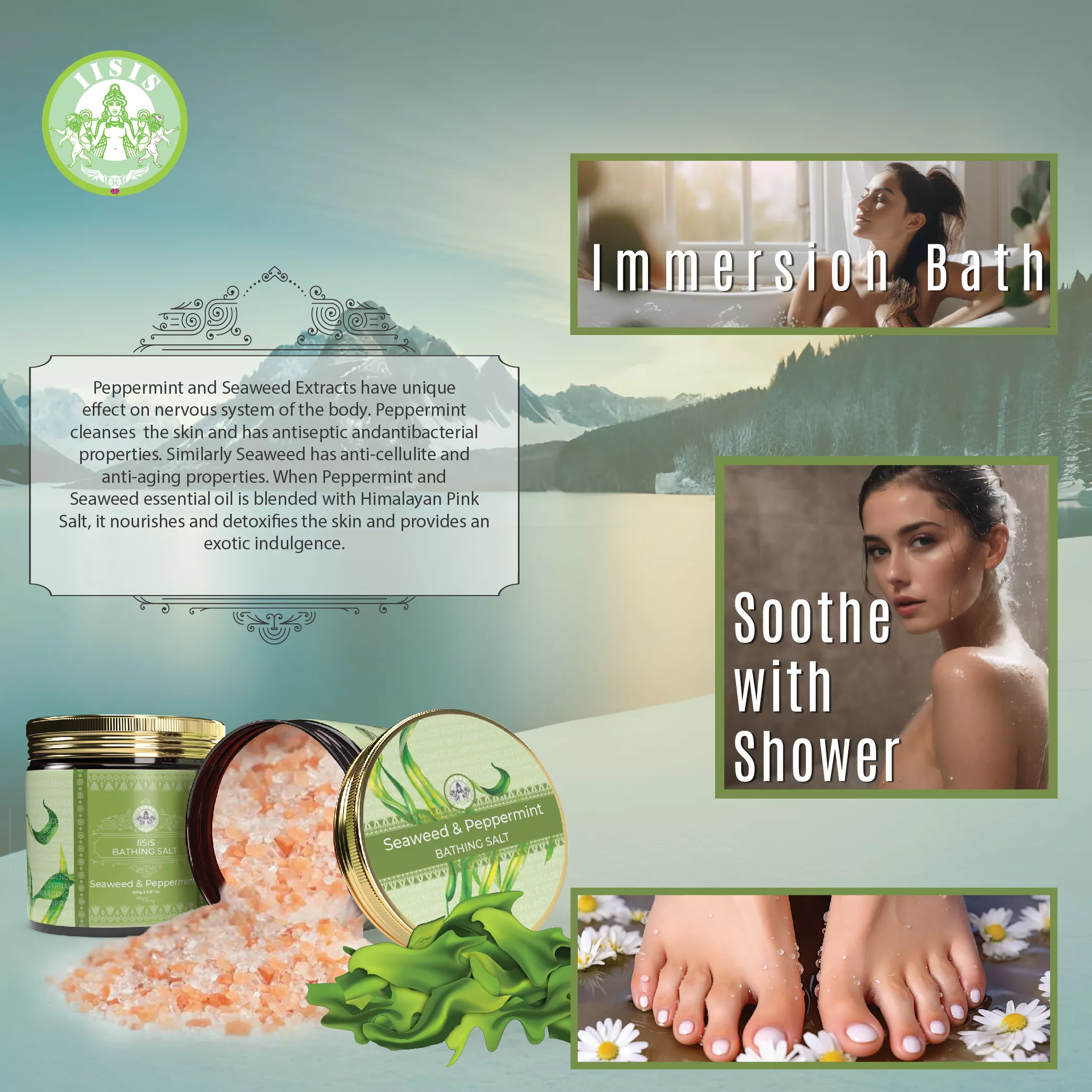 Seaweed & Pepper Bath Salt (250g)